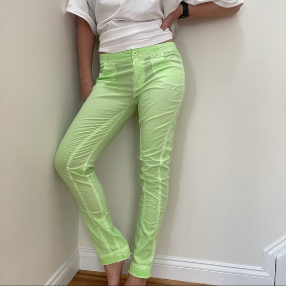 DEHA Neon Green Cotton Pants - Picture 2 of 14